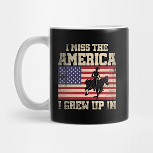 I Miss The America I Grew Up In American Flag Mug